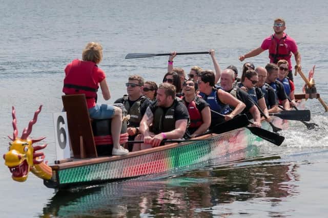 It will be a battle royale on the water at Pugneys Country Park this weekend as teams of rowers take part in the Dragon Boat Challenge.
