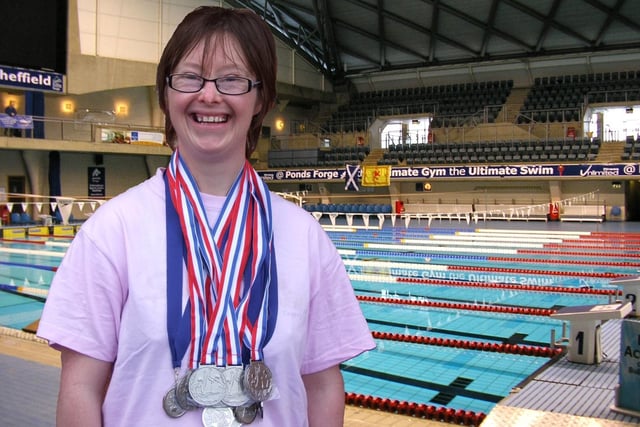 Featherstone swimmer Sarah Shutt set six new world records when representing Able2 Pontefract Special Olympics at the seventh annual British Learning Disability Swimming Championships at Sheffield's Ponds Forge Sports Centre.