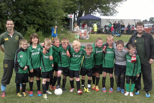 St Joseph's Cougars U9s had their picture in the Express after finishing as runners-up in their own football gala at Carleton High School.
