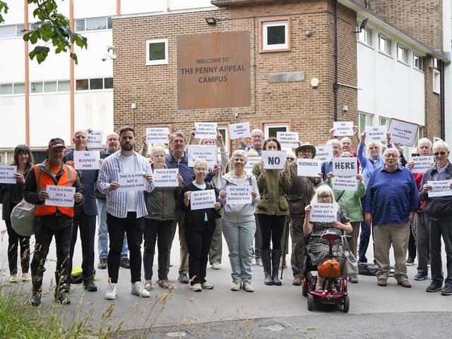 More than 200 people have objected to plans which they claim could pave the way for Thornes Park becoming a home to a round-the-clock call centre.