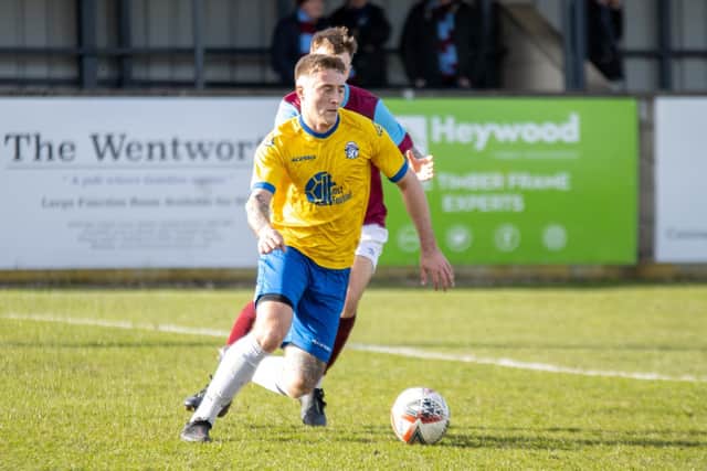 Seon Ripley scored for Hemsworth MW against Wakefield AFC. Picture: Mark Parsons