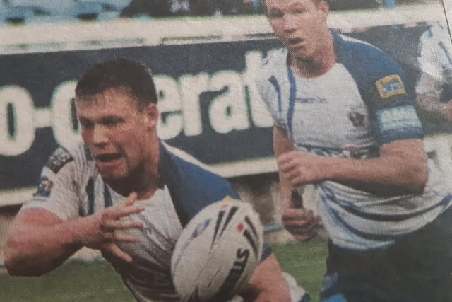 Ben Kaye gets Featherstone Rovers moving - and move they did as they beat Leigh Centurions 54-16 to reach the final of the Northern Rail Cup.