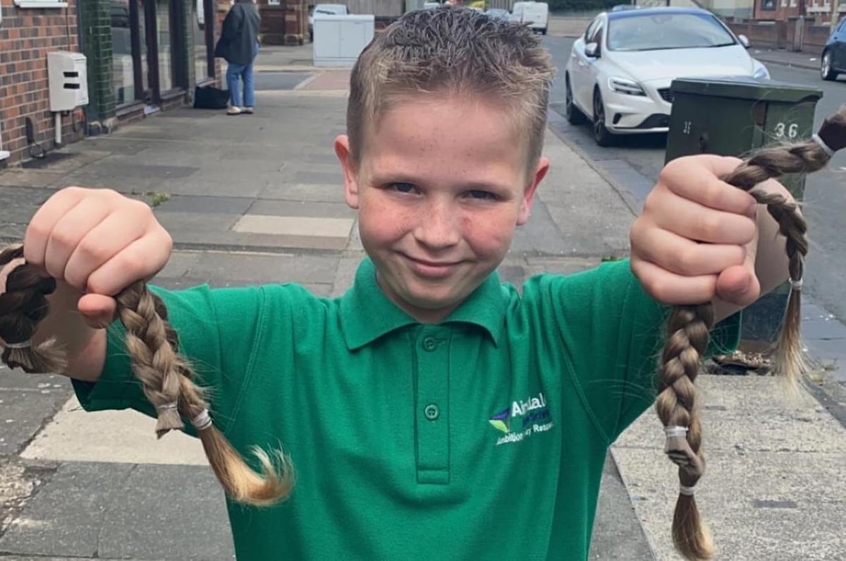 Bobby, 8, grows his hair just to have it cut for The Little Princess Trust  | Wakefield Express