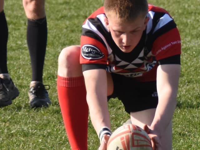 Charlie Barker landed six goals for Normanton Knights in their impressive victory over Barrow Island.