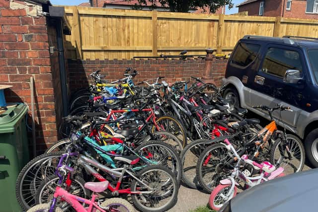Gav has donated over 300 bikes since March 2020.