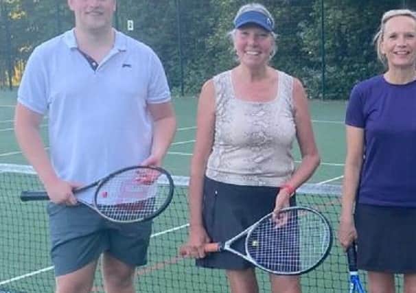 Wakefield Tennis League’s Division Two leaders Wakefield B: James Robinson, Cath Hampshire, Jenny Kiely and Gary Brian.