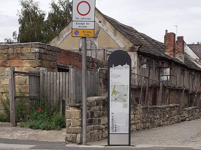 One of the information boards on Liquorice Way