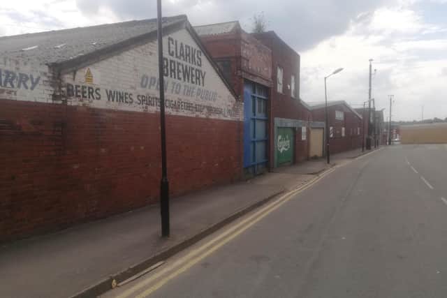 The site is opposite the entrance to HMP Wakefield.