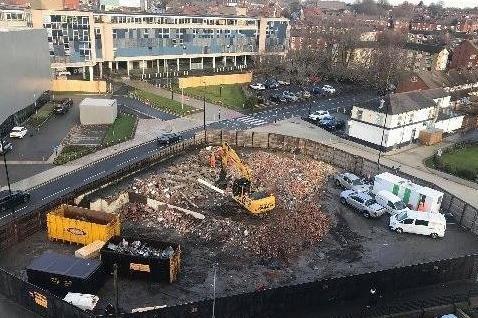 The Snooty Fox pub in Wakefield has been demolished. Picture by Andrew Dwyer