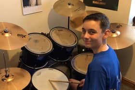 Talented young drummer, Alex Hemingway, is thrilled to be taking part in a star studded family fun day and football match this weekend.