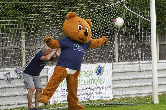 Wakefield Hospice's Treacle Bear wanted in on the action.