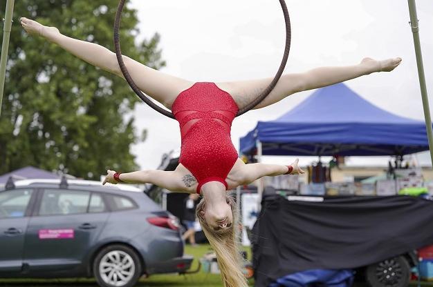 The event had everything from football to acrobatics.