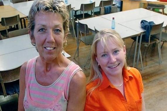 Netherton Junior school Headteacher Mrs Elizabeth Bradley and Year 6 teacher Mrs Michelle Cunnington in 2005.
