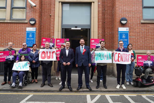 Wakefield MP Simon Lightwood and Shadow Wes Streeting, Shadow Secretary of State for Health and Social Care, pictured in May this year at the launch of the campaign to save King Street NHS walk-in centre.