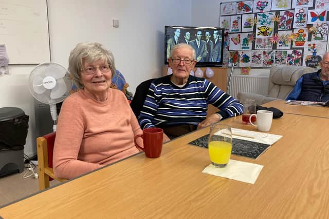 Audrey Cheeseman and Edwin Hayward are regular day care visitors at St Catherine's Centre.