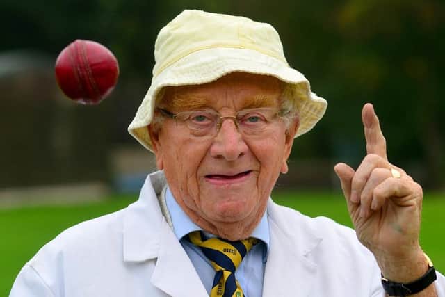 Norman Hazell was a well-known figure umpiring in local cricket leagues well into his 80s.