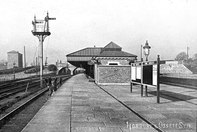 The platform at the former Ossett and Horbury rail station.
