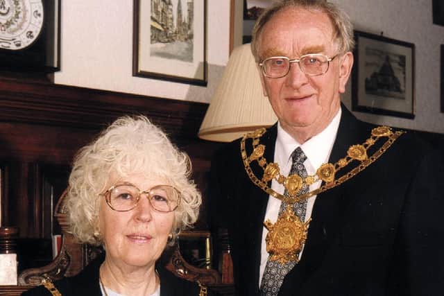 Norman Hazell, pictured with his wife Kathleen, was Mayor of Wakefield during the Millennium year.