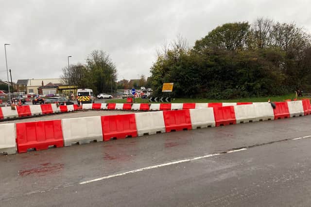 The Newton Bar roundabout to the north of the city centre is currently being redeveloped with new pedestrian crossings, traffic lights, cycling lanes and carriageways.
