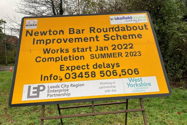 The Newton Bar roundabout to the north of the city centre is currently being redeveloped.