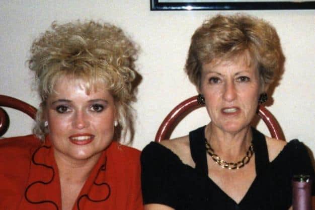 Tracey Millington Jones pictured with her mum Wendy Speakes.