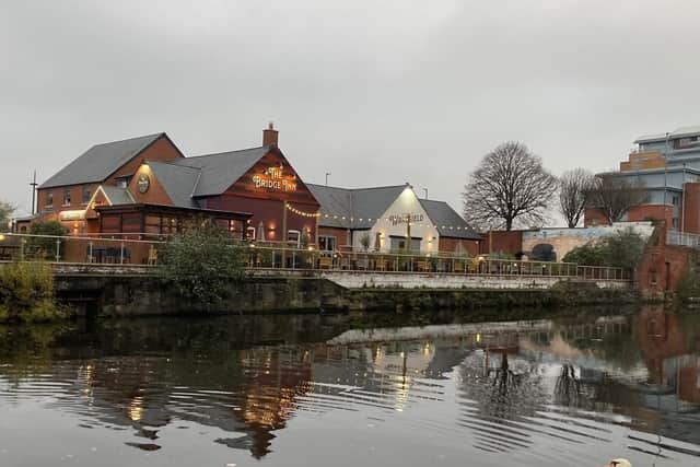 Residents living across the water from the Bridge Inn, in Wakefield, have objected to an application to extend a patio area to allow outside drinking.