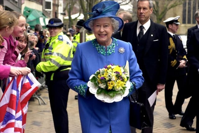 The Queen was last in the city for the service in 2005.