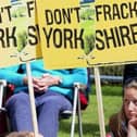 Anti fracking protestors pictured in 2016. Councillors in Wakefield are set to call on the government to rethink its decision to lift the ban on fracking for shale gas.