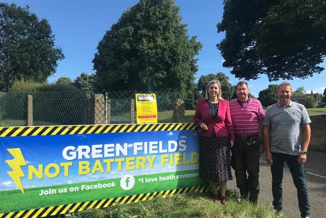 A campaign to stop the plan to build a battery storage farm has been launched by residents and is backed by local MPs, including Morley and Outwood MP Andrea Jenkyns.