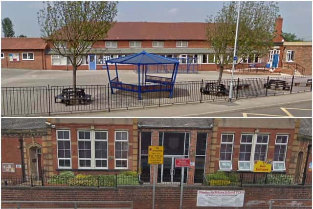 Sharlston Community School (top) and Stanley St Peter's (bottom)