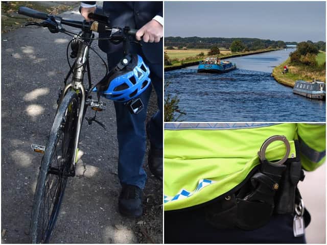 Two pensioners were left "bruised black and blue" after being attacked during a walk along a canal in Normanton. Stock images.