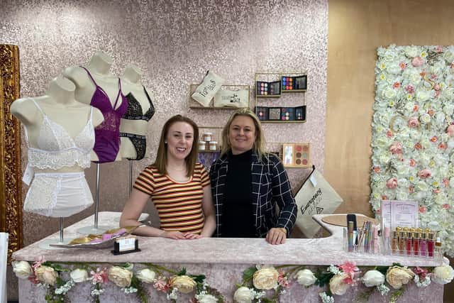 Tracy Chambers, right, runs Secret Chambers on Wood Street, which she wants to become the place where you come get your nails and eyelashes done, buy an outfit and go out.