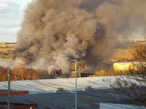 Firefighters have been called to a blaze at an industrial estate in Dewsbury, West Yorkshire.