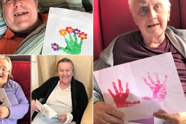 Residents were overjoyed with their letters and pictures from children.