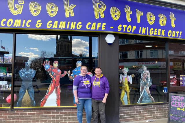 Samantha Maries and Jack Mallinson have opened Geek Retreat, a new store, takeaway and gaming cafe, on the Bullring.