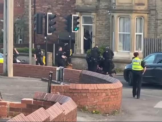 A man has been arrested after being found in possession of a knife on a busy Wakefield road. Photo: Wakefield Official News