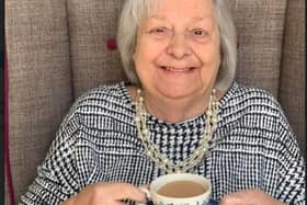 Tea connoisseur and care home chief tea taster, resident Patricia Algeo, aged 90.