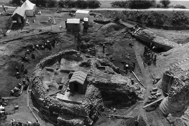 An archaeological dig at Sandal Castle, Wakefield, in 1972. The district has been the site of many important digs and discoveries in recent history.
