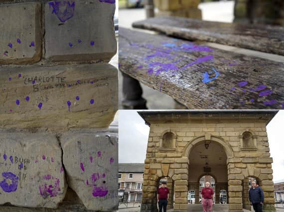 Police investigation launched after yobs vandalise 285 year old Pontefract landmark