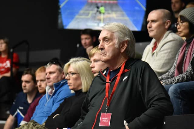 Malcolm Willstrop died on Monday, aged 83, after a battle with cancer. Picture courtesy of Steve Cubbins/PSA World Tour.