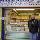 Castleford Indoor Market's Sharon Hudson and Linda Speight.
