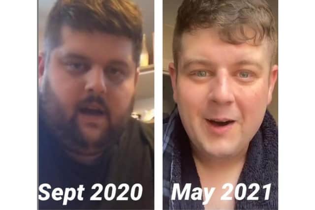 Lawrence has credited his TikTok followers with helping him lose almost eight stone since August 2020. Photo: @lawrenceinsta90