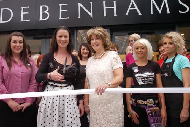 Councillor Denise Jeffery, who was then deputy leader of Wakefield Council, helped to open the city's new flagship Debenhams store in May 2011.