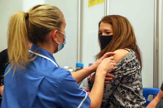 More than one third of adults in the Wakefield district have now had both doses of a Covid-19 vaccine. Photo: STEVE PARSONS/POOL/AFP via Getty Images