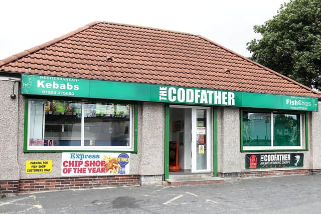 YouTube star Danny Malin has paid a visit to a popular Wakefield chippy, as the latest in his series of viral takeaway reviews. Pictured is the Codfather in Wakefield, which Danny reviewed in his latest video.