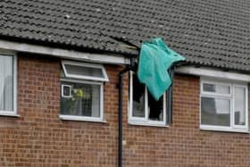 A man has died after a fire broke out at his flat in Rothwell.