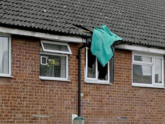 A man has died after a fire broke out at his flat in Rothwell.