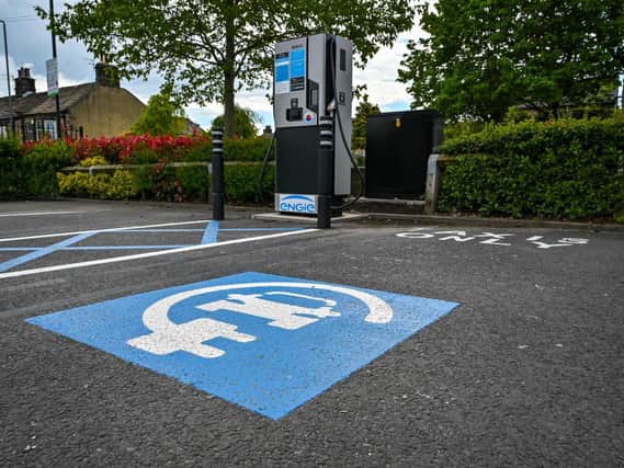 Two of Wakefield's Asda stores are to be fitted with free-to-use electric vehicle charging points, supplied with 100% renewable energy. Photo: Asda