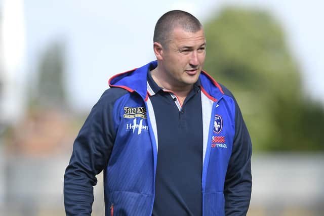 Relieved: Wakefield head coach Chris Chester. (Photo by George Wood/Getty Images)