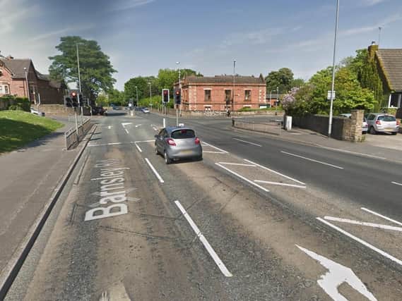 Temporary traffic lights have been in place on Barnsley Road, Sandal, at the junction with Walton Lane, for almost two weeks. Photo: Google Maps